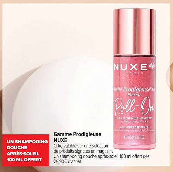 UN SHAMPOOING DOUCHE APRÈS-SOLEIL 100 ML OFFERT