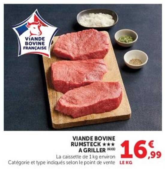 VIANDE BOVINE RUMSTECK *** A GRILLER