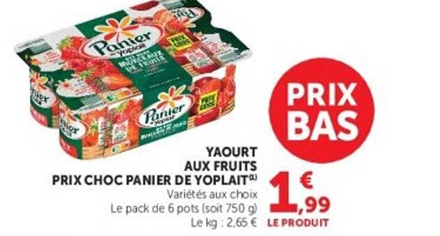 YAOURT AUX FRUITS PRIX CHOC PANIER DE YOPLAIT™