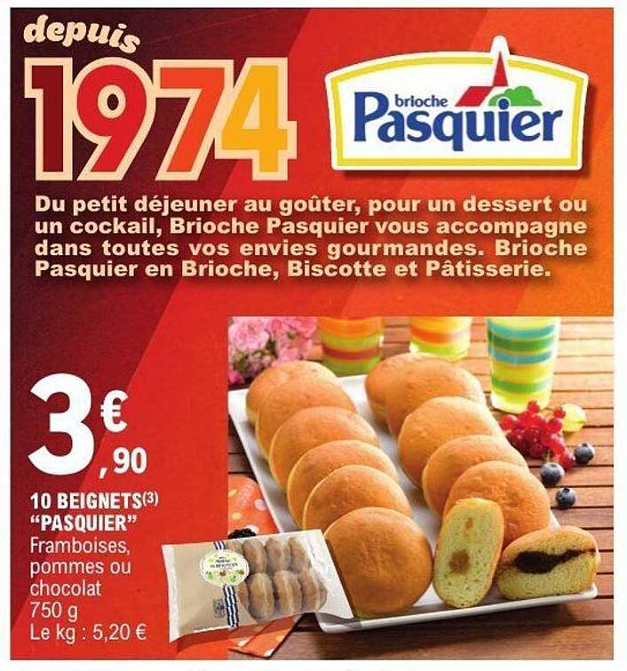 10 Beignets "Pasquier" Framboises, pommes ou chocolat 750 g
