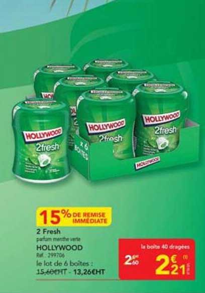 2 Fresh parfum menthe verte HOLLYWOOD