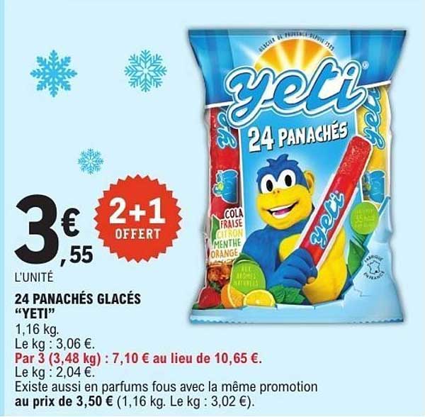 24 PANACHÉS GLACÉS "YETI!"