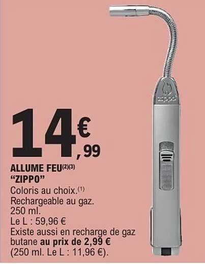 ALLUME FEU "ZIPPO"
