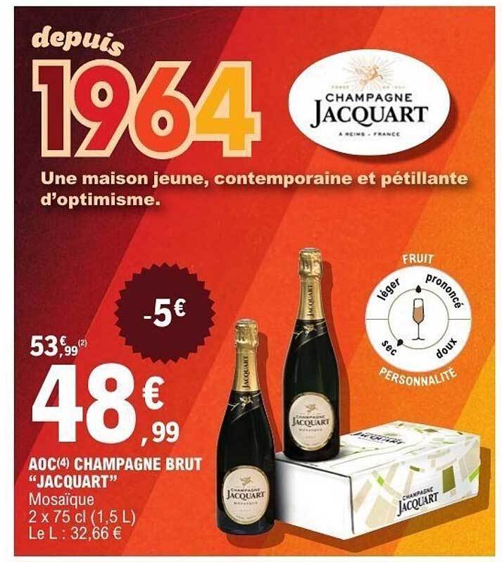 AOC(4) CHAMPAGNE BRUT “JACQUART”