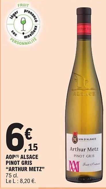 AOP(1) ALSACE PINOT GRIS "ARTHUR METZ"