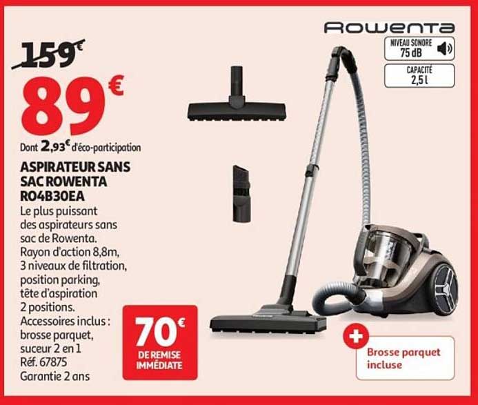 ASPIRATEUR SANS SAC ROWENTA R04B30EA