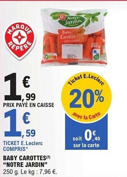 BABY CAROTTES "NOTRE JARDIN"