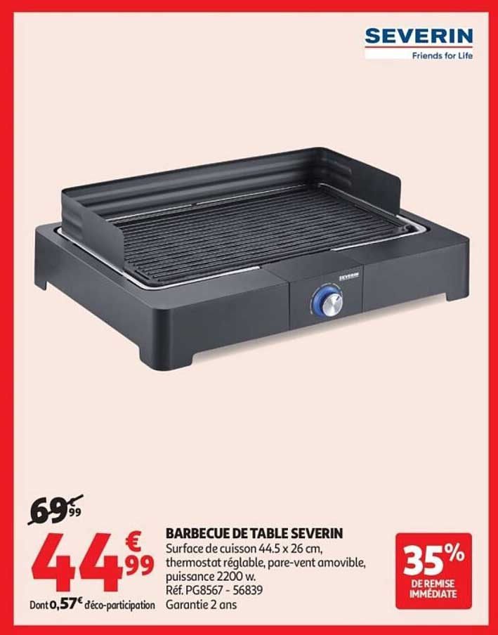 BARBECUE DE TABLE SEVERIN