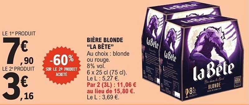 BIÈRE BLONDE “LA BÊTE”