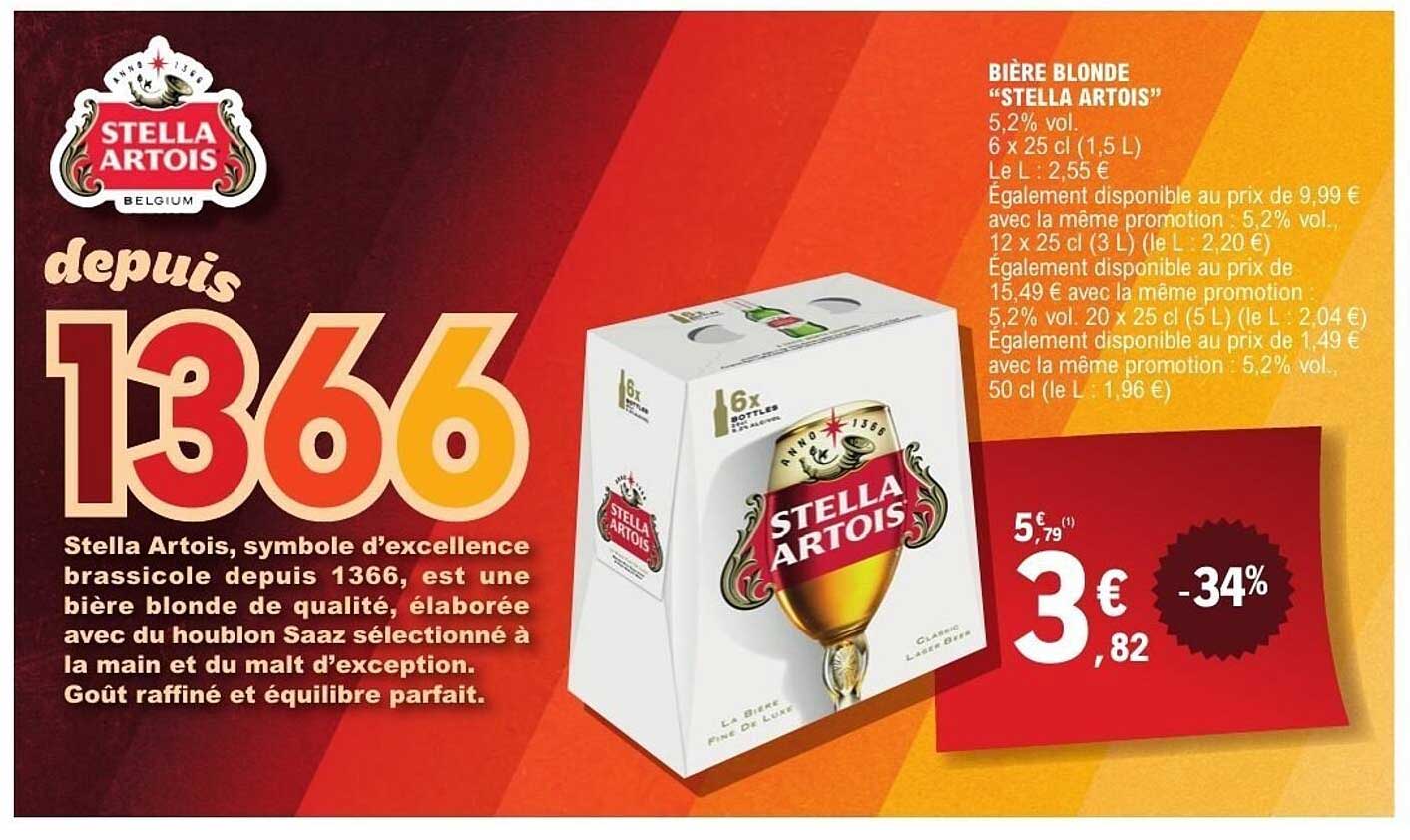 Bière blonde "STELLA ARTOIS"