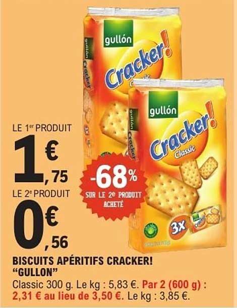 BISCUITS APÉRITIFS CRACKER! “GULLÓN”
