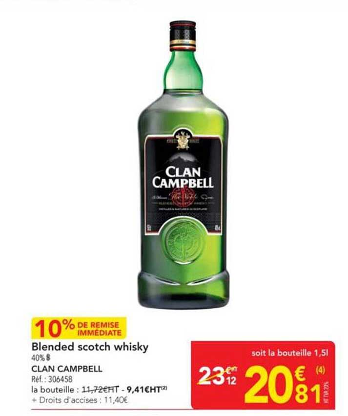 Blended scotch whisky 40%