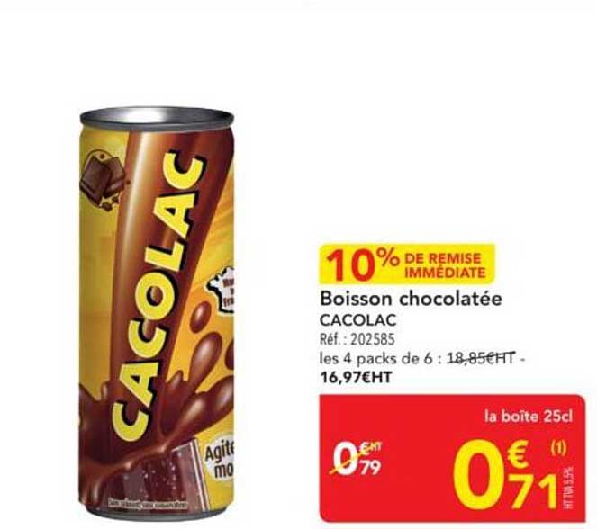 Boisson chocolatée CACOLAC