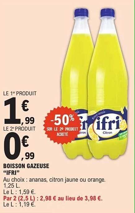 BOISSON GAZEUSE "IFRI"