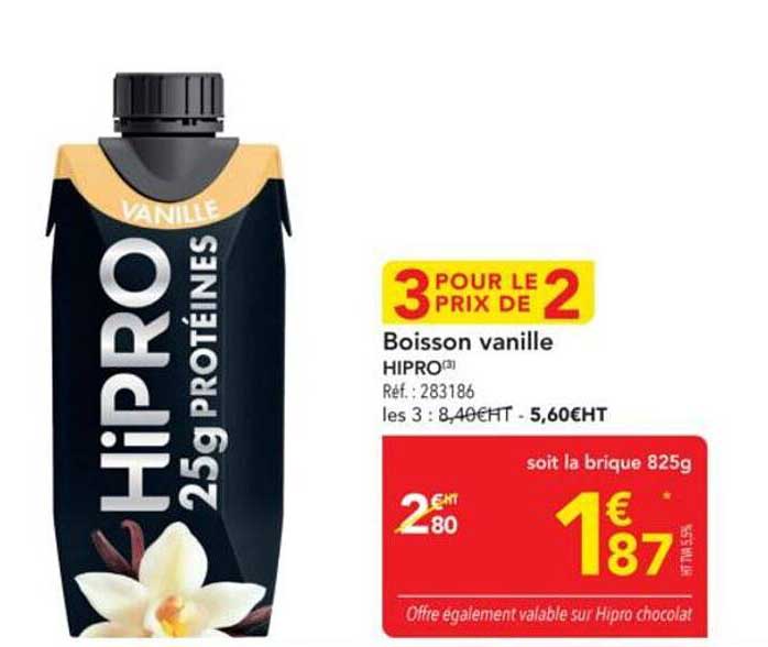 Boisson vanille HIPRO