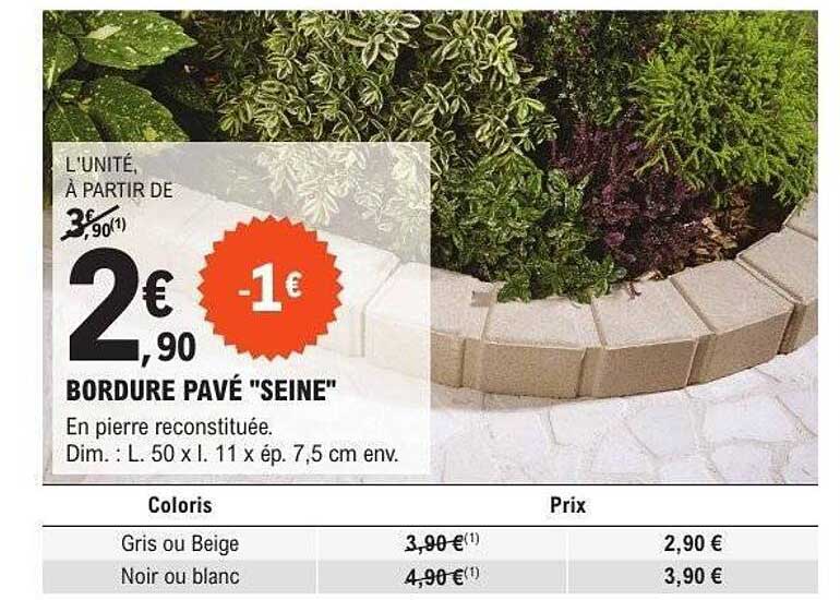 BORDURE PAVÉ "SEINE"