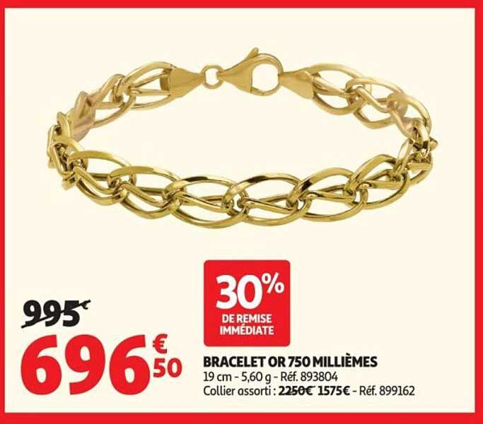 BRACELET OR 750 MILLIÈMES