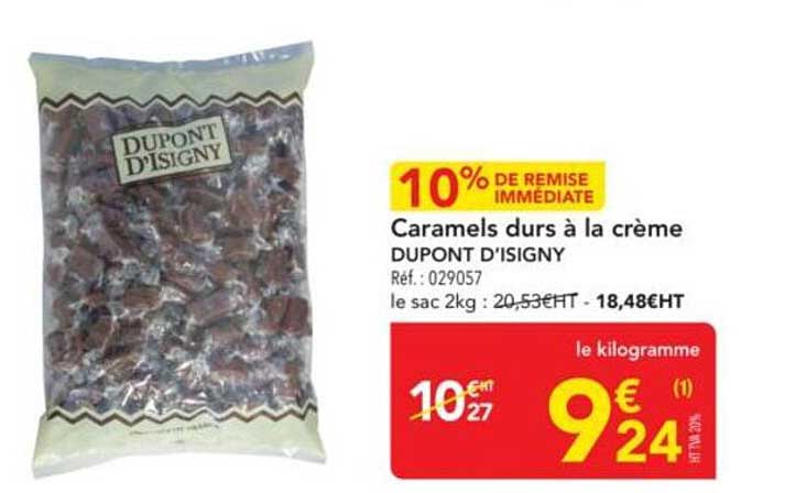 Caramels durs à la crème DUPONT D'ISIGNY