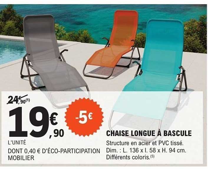CHAISE LONGUE À BASCULE