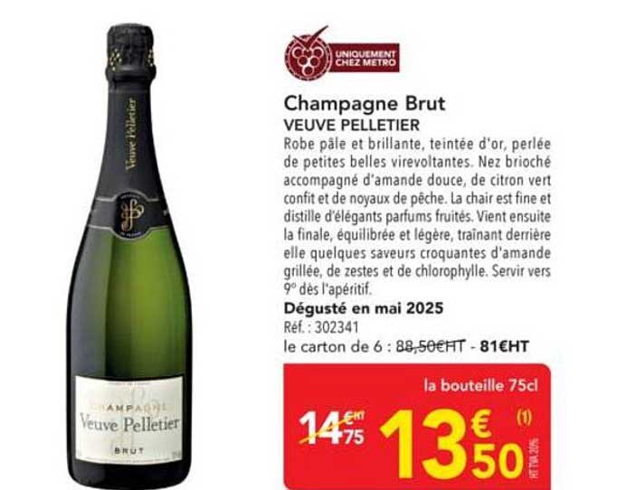 Champagne Brut VEuve Pelletier