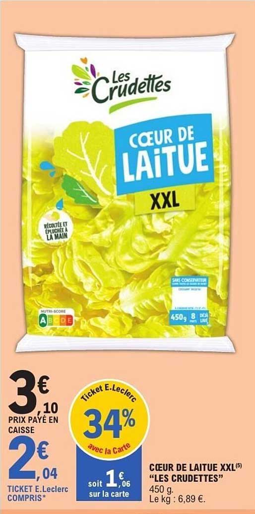 CŒUR DE LAITUE XXL "LES CRUDETTES"