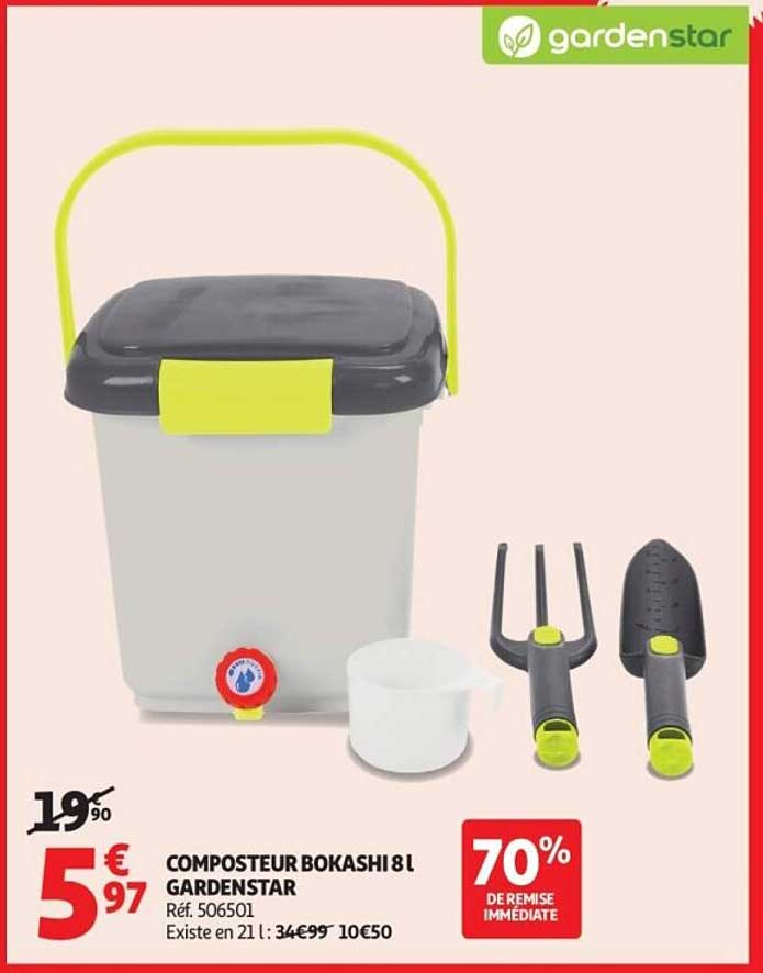 COMPOSTEUR BOKASHI 8 L GARDENSTAR