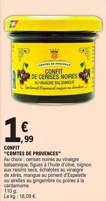 CONFIT DE CERISES NOIRES AU VINAIGRE BALAMIQUE