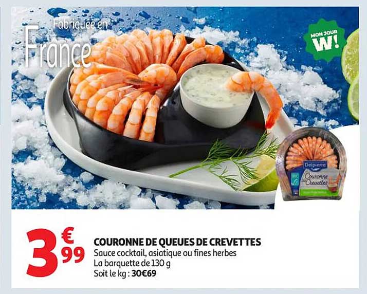 COURONNE DE QUEUES DE CREVETTES