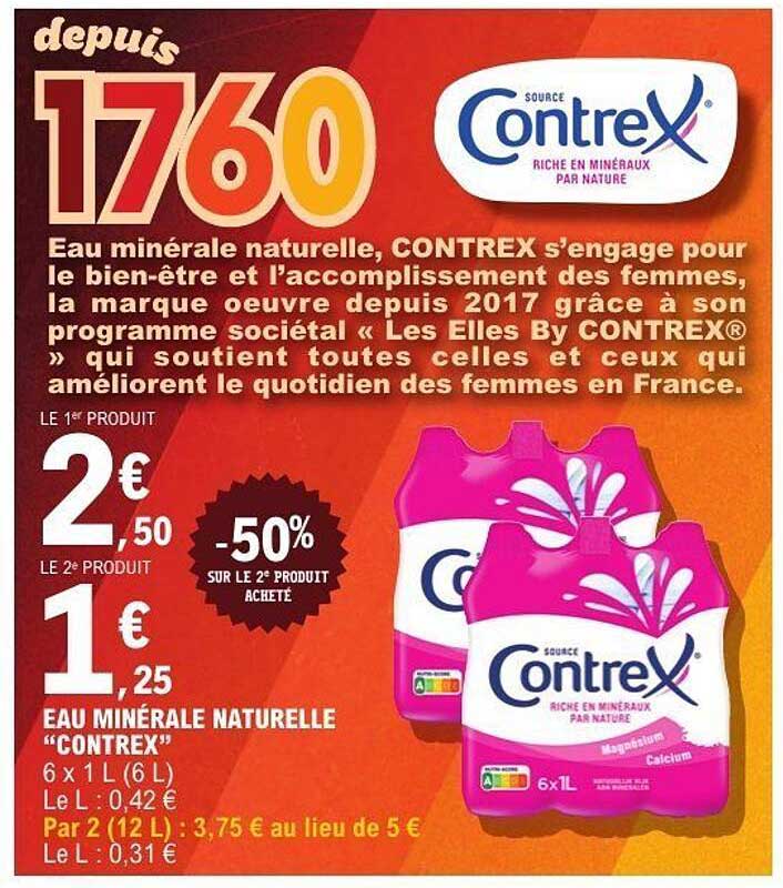 EAU MINÉRALE NATURELLE "CONTREX"