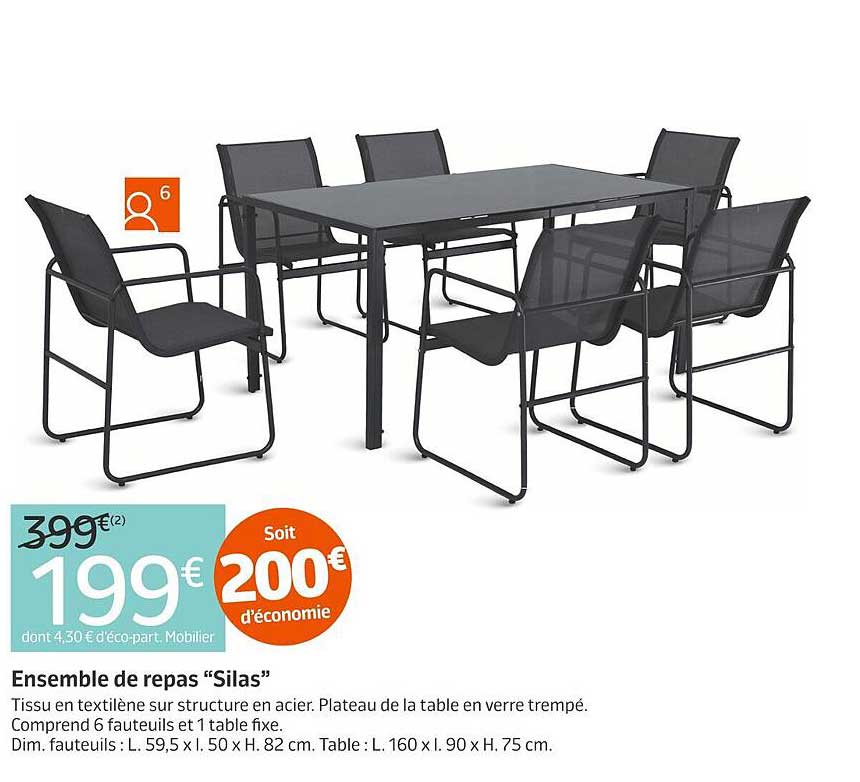 Ensemble de repas “Silas”