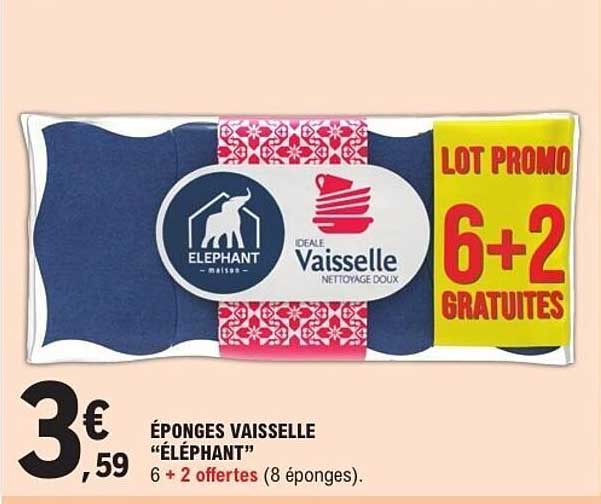 ÉPONGES VAISELLE "ÉLÉPHANT"