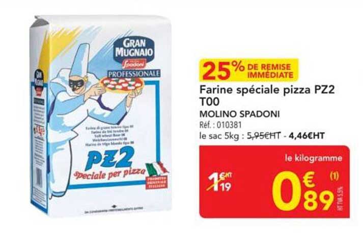 Farine spéciale pizza PZ2 T00
