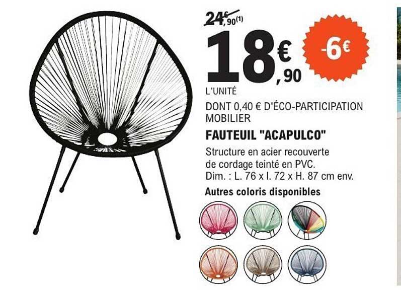 FAUTEUIL "ACAPULCO"