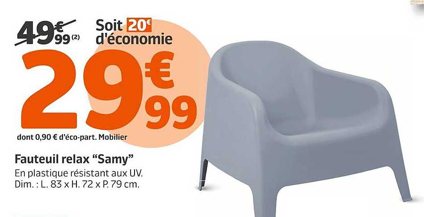 Fauteuil relax “Samy”