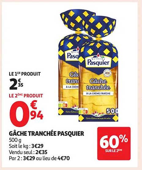 GÂCHE TRANCHÉE PASQUIER
