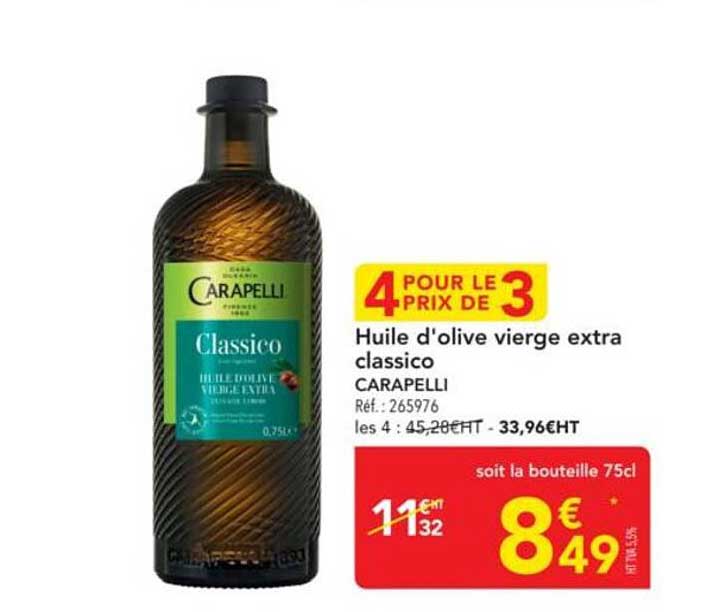 Huile d'olive vierge extra classico CARAPELLI