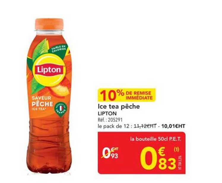 Ice tea pêche LIPTON