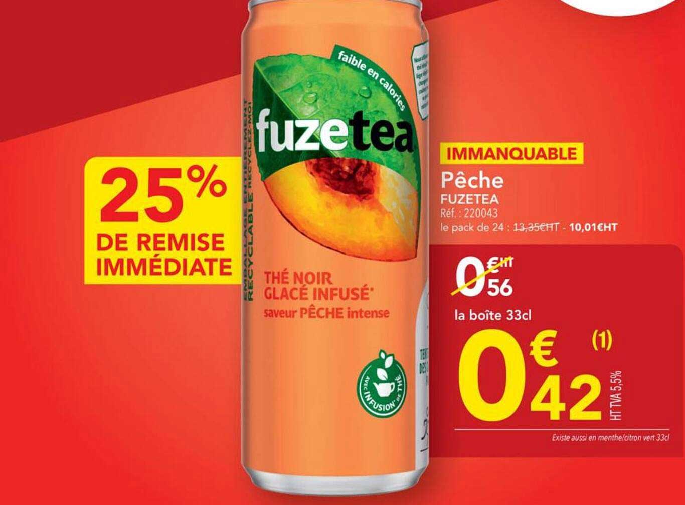 IMMANQUABLE FuzeTea Pêche
