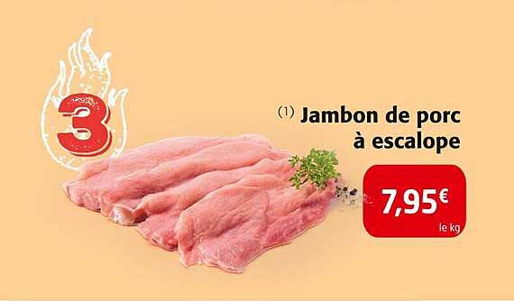 Jambon de porc à escalope