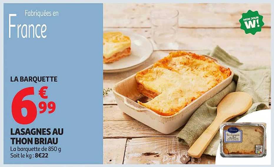 LASAGNES AU THON BRIAU