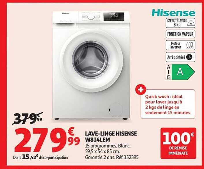 LAVE-LINGE HISENSE W814LEM