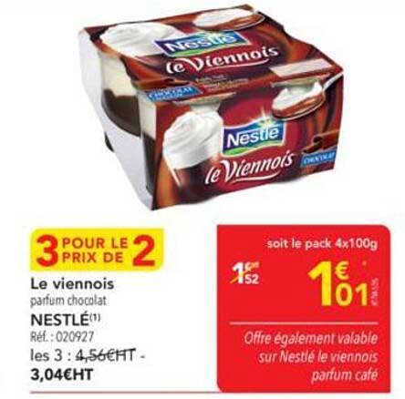 Le viennois parfum chocolat NESTLÉ
