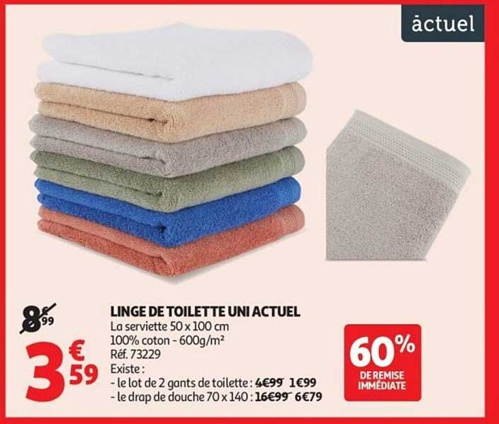LINGE DE TOILETTE UNI ACTUEL