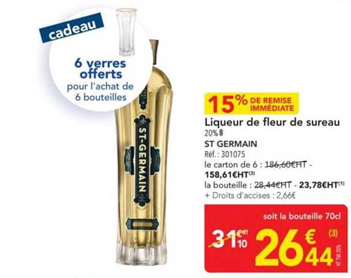 Liqueur de fleur de sureau - ST GERMAIN