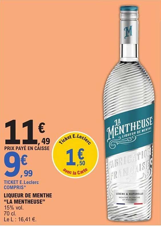 LIQUEUR DE MENTHE “LA MENTHEUSE”