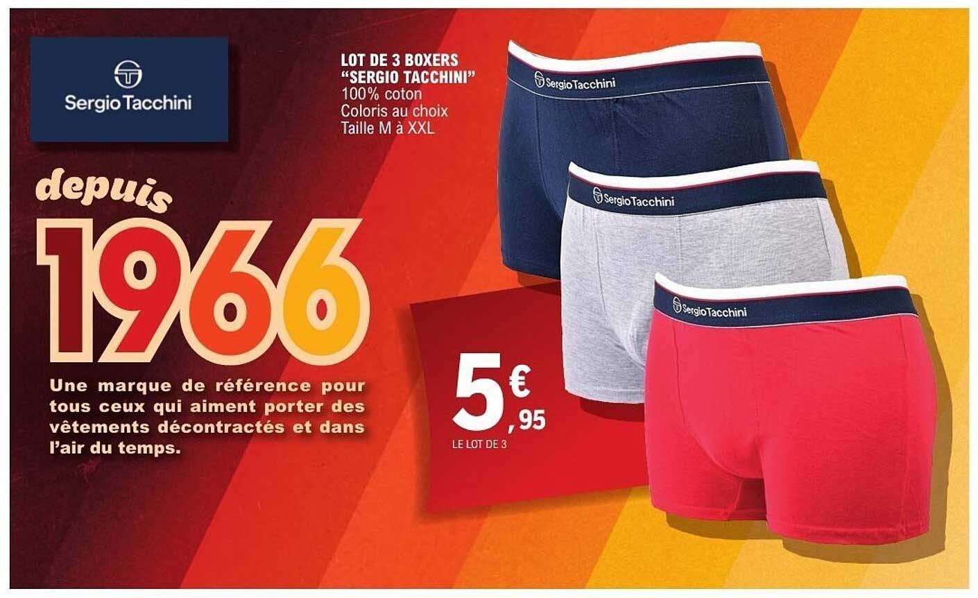LOT DE 3 BOXERS "SERGIO TACCHINI"