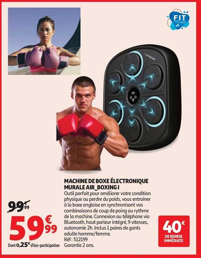 MACHINE DE BOXE ÉLECTRONIQUE MURALE AIR_BOXING I