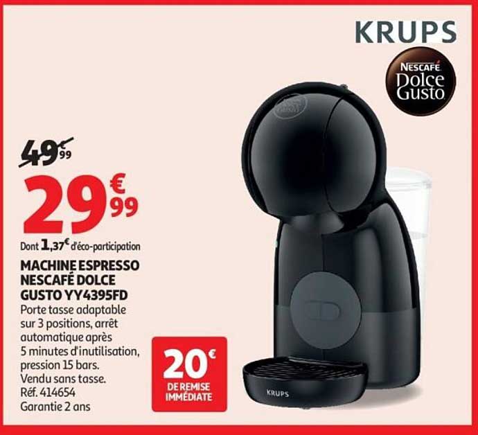 MACHINE ESPRESSO NESCAFÉ DOLCE GUSTO YY4395FD