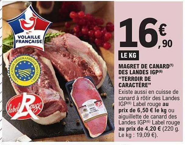 MAGRET DE CANARD DES LANDES IGP "TERROIR DE CARACTÈRE"
