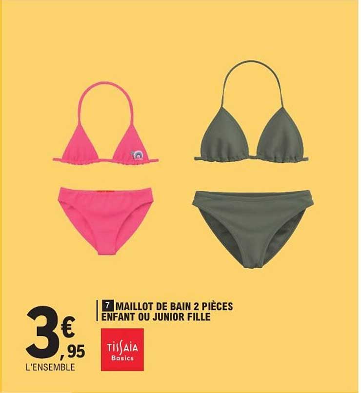 MAILLLOT DE BAIN 2 PIÈCES ENFANT OU JUNIOR FILLE